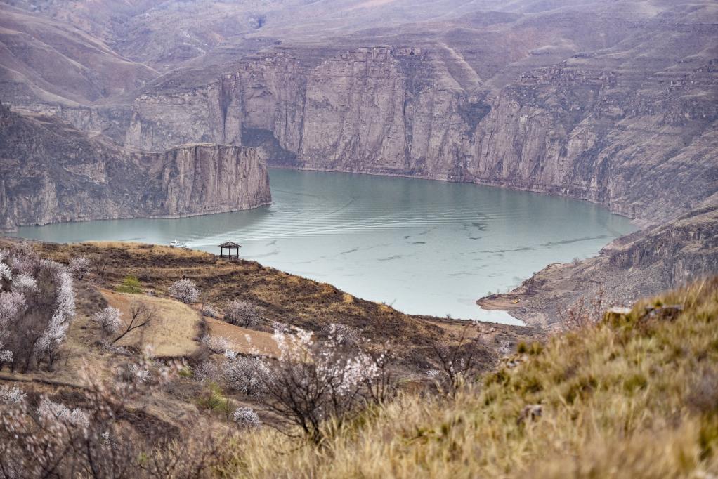老牛湾黄河峡谷与游船